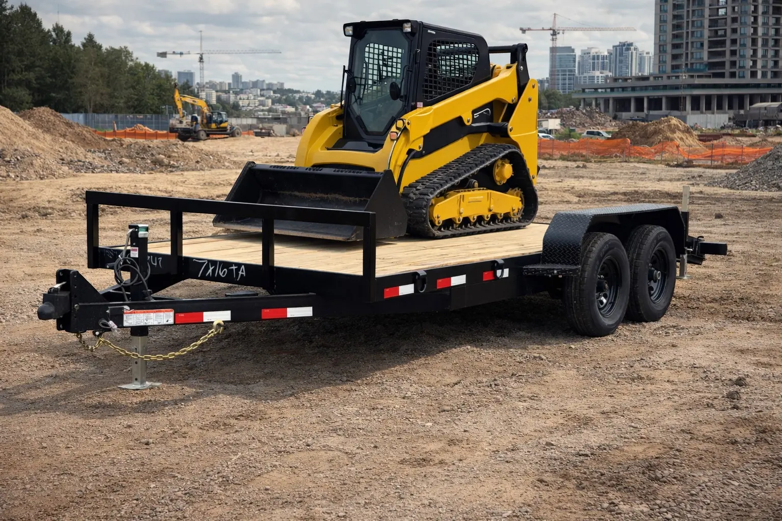 Panther Cargo car hauler loaded for transport