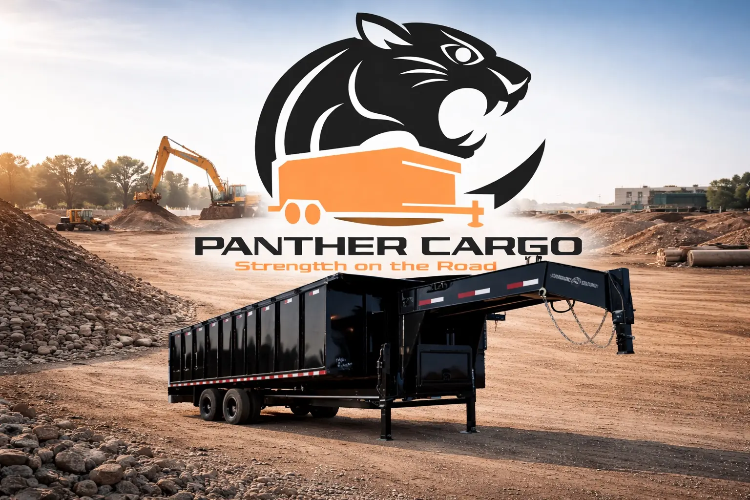 Panther Cargo gooseneck trailer side view
